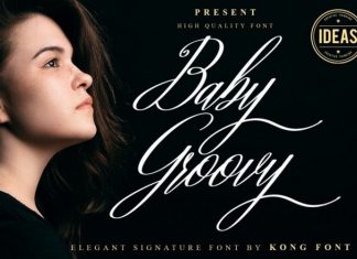 Baby Groovy Calligraphy Font
