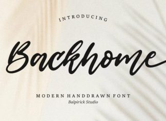 Backhome Script Font