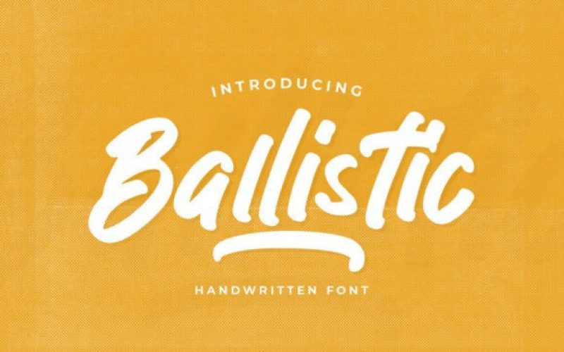 Ballistic Brush Font