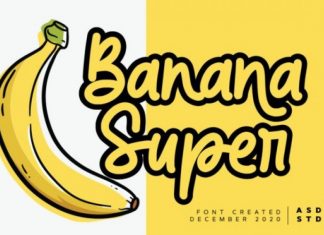 Banana Super Script Font
