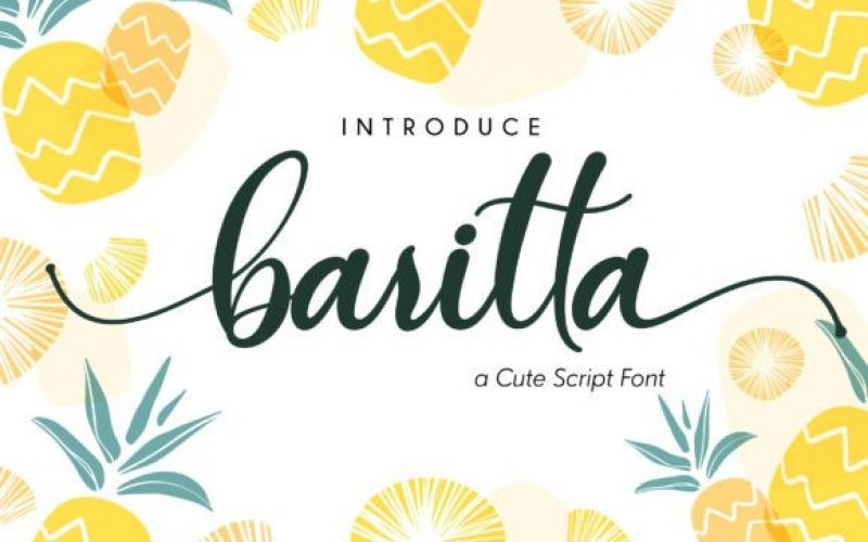 Baritta Calligraphy Font