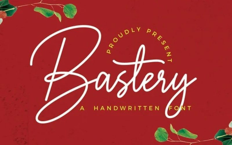 Bastery Handwritten Font