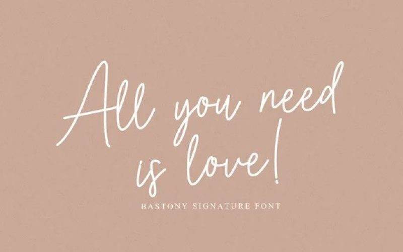 Bastony Handwritten Font