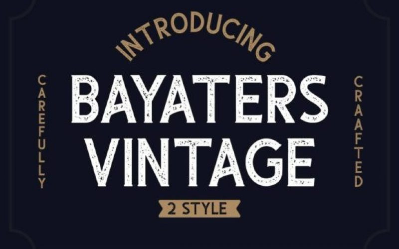 Bayaters Display Font