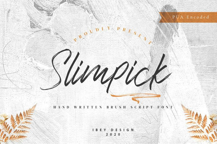 Slimpick Brush Font