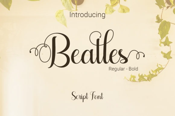 Beatles Calligraphy Font