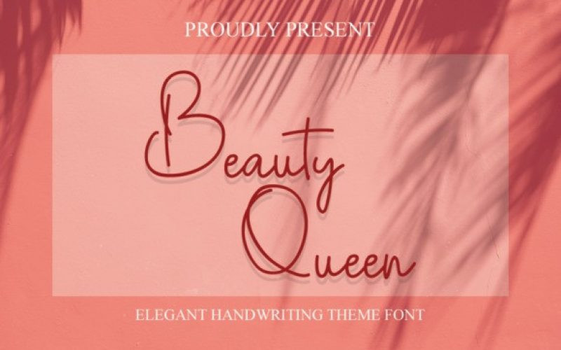 Beauty Queen Handwritten Font