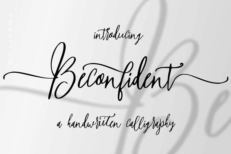 Beconfident Calligraphy Font