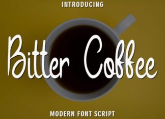 Bitter Coffee Script Font