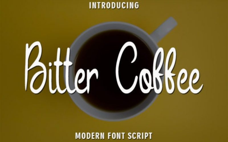 Bitter Coffee Script Font