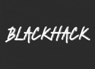 Blackhack Display Font
