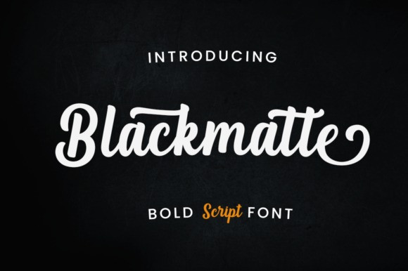 Blackmatte Script Font