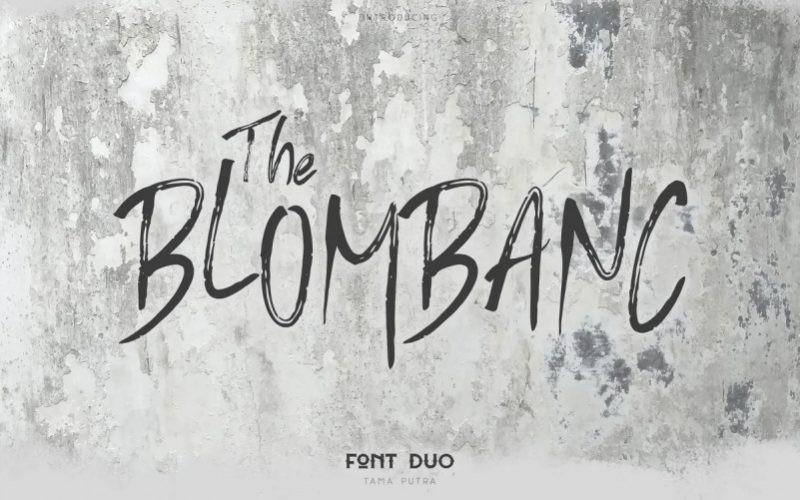 Blombanc Brush Font