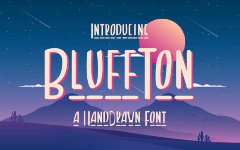 Bluffton Display Font