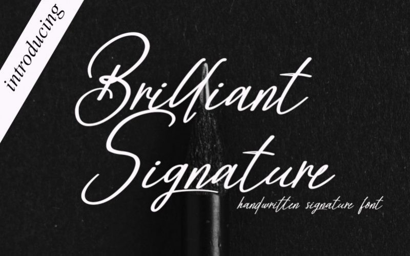 Brilliant Signature Script Font