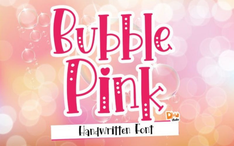 Bubble Pink Display Font