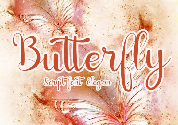 Butterfly Calligraphy Font