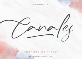 Canales Calligraphy Font