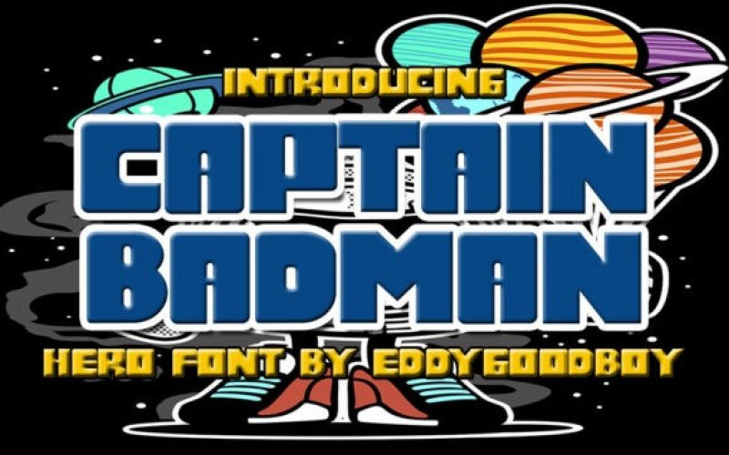 Captain Badman Display Font