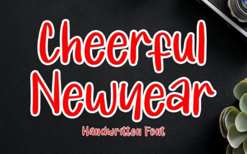Cheerful Newyear Display Font