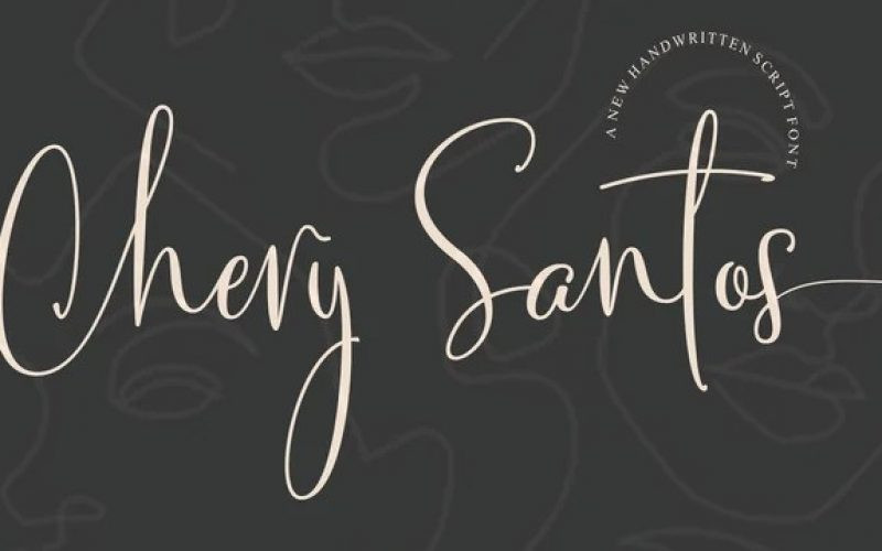 Chery Santos Calligraphy Font