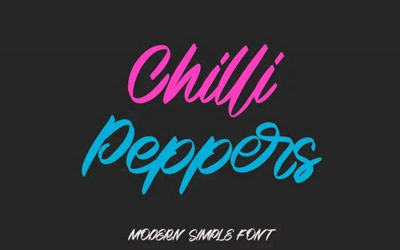 Chilli Peppers Script Font