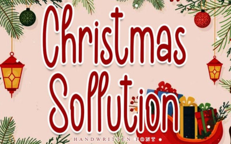 Christmas Sollution Display Font