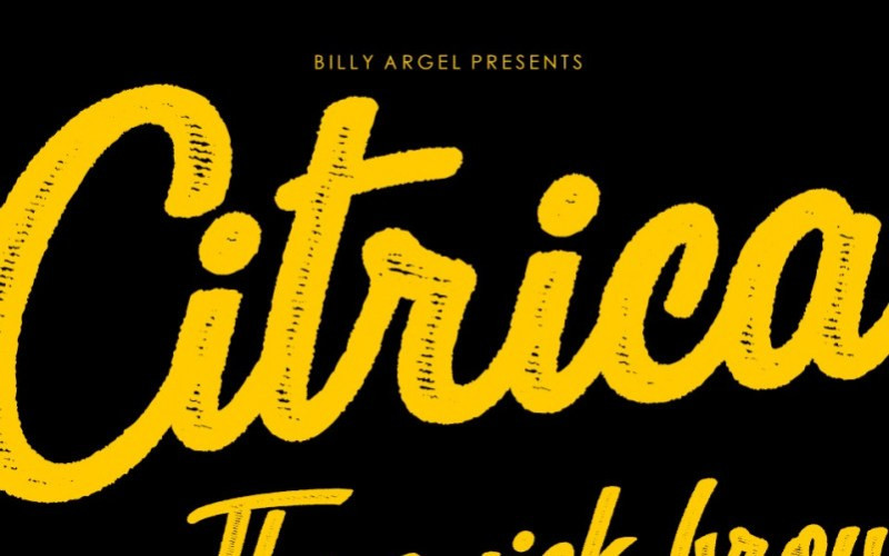 CITRICACID Script Font