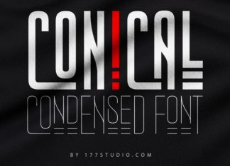 Conical Condensed Sans Serif Font