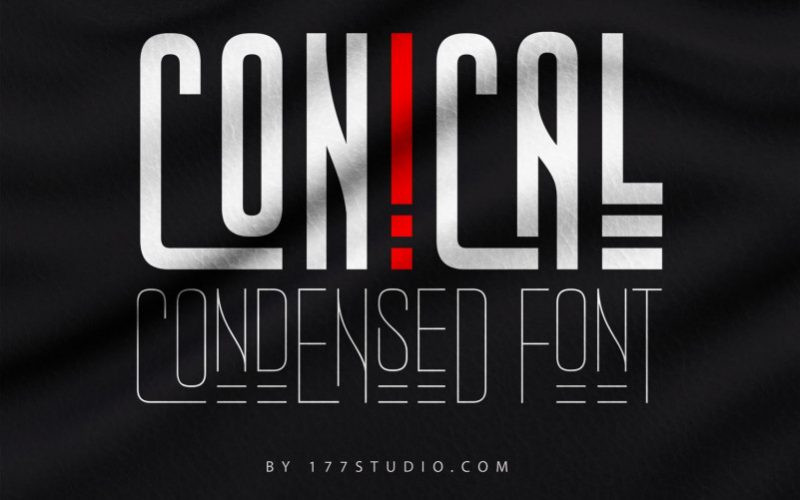 Conical Condensed Sans Serif Font