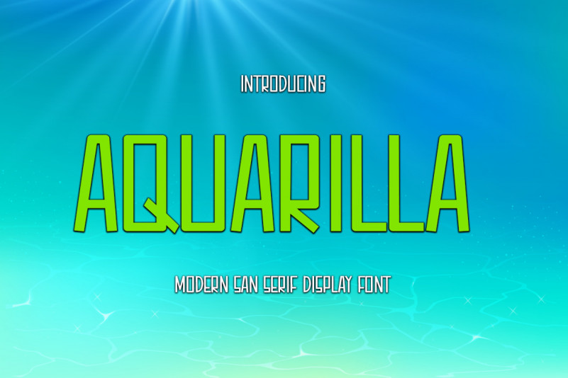 Aquarilla Display Font