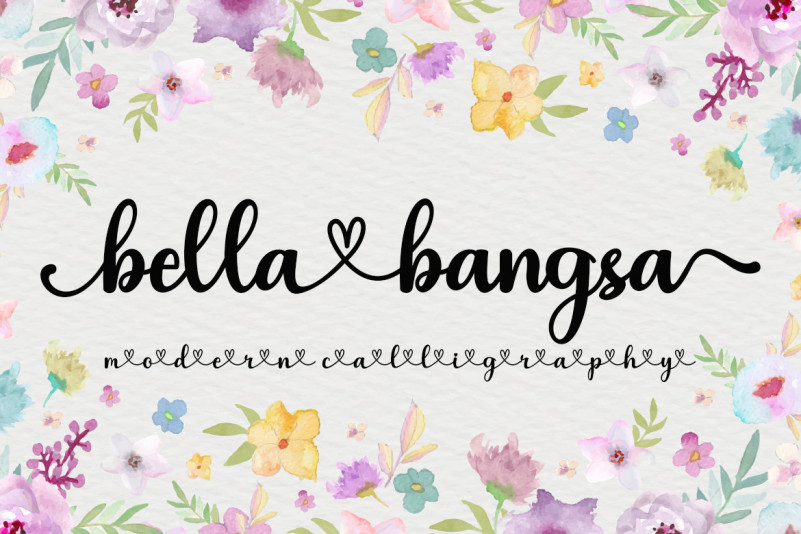 Bella Bangsa Script Font