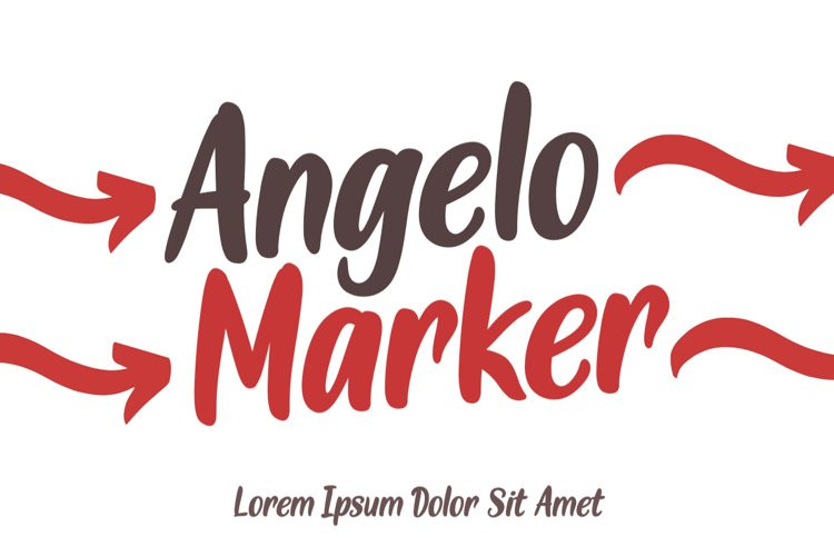 Angelo Marker Brush Font