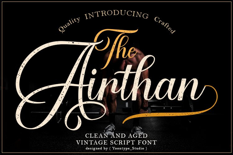 Airthan Calligraphy Font