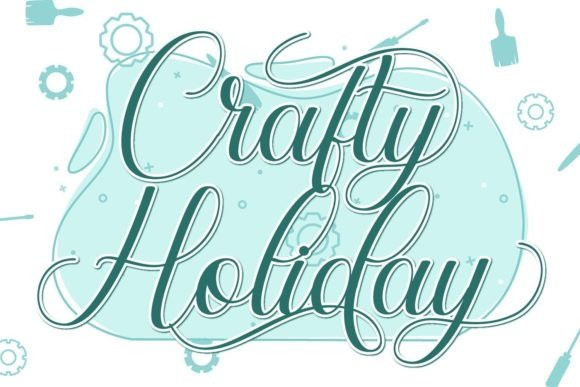 Crafty Holiday Calligraphy Font