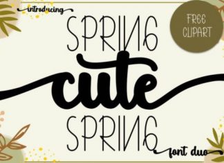 Cute Spring Font Duo