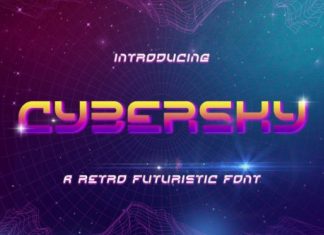 Cybersky Display Font