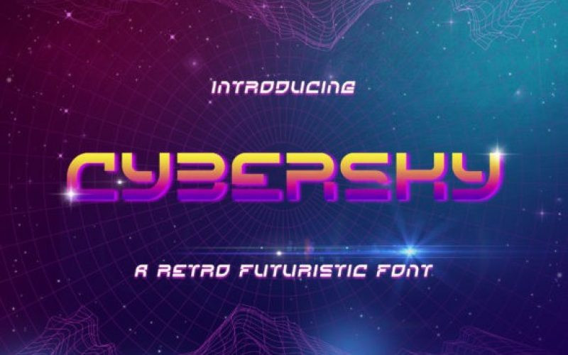 Cybersky Display Font