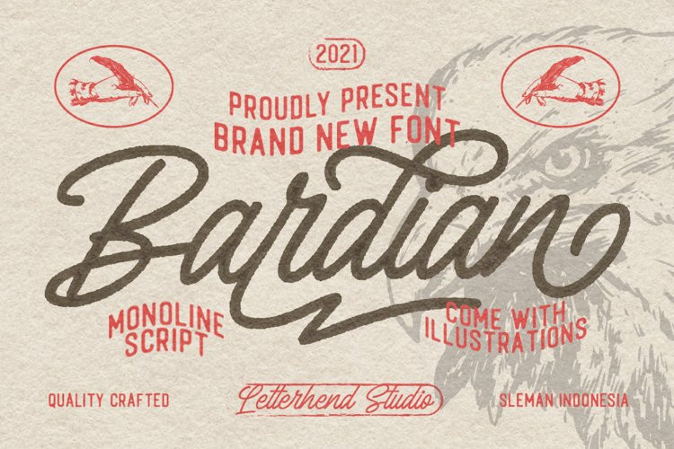 The Bardian Script Font