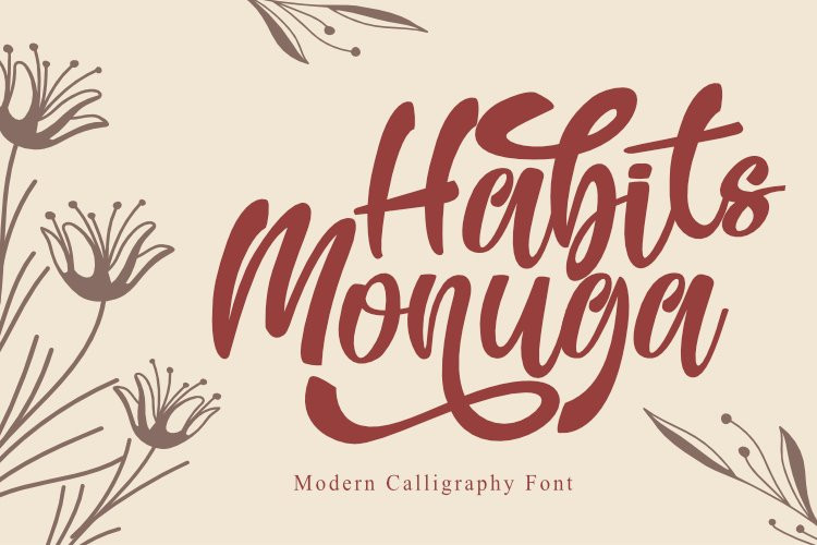 Habits Monuga Script Font