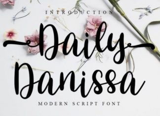Daily Danissa Calligraphy Font