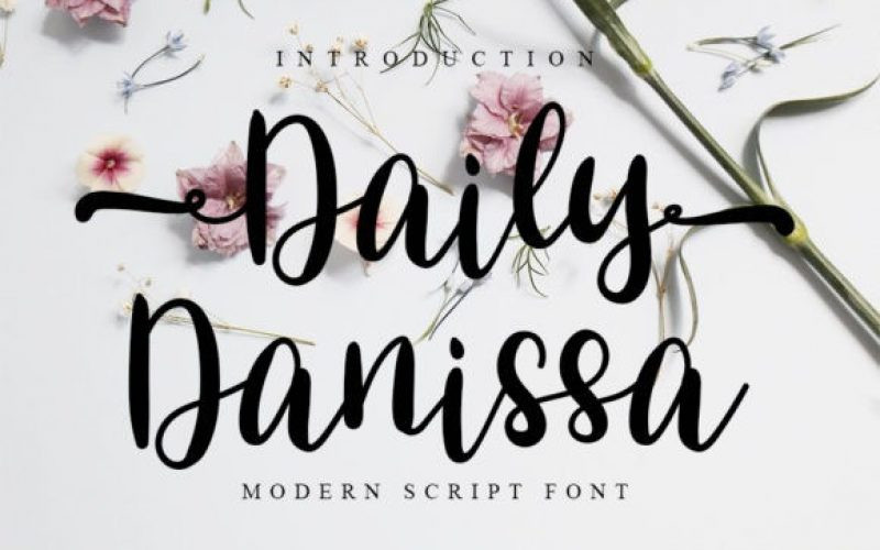 Daily Danissa Calligraphy Font