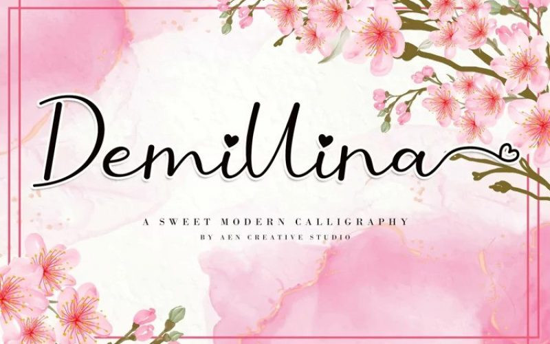 Demillina Script Font