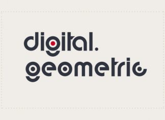 Digital Geometric Sans Serif Font