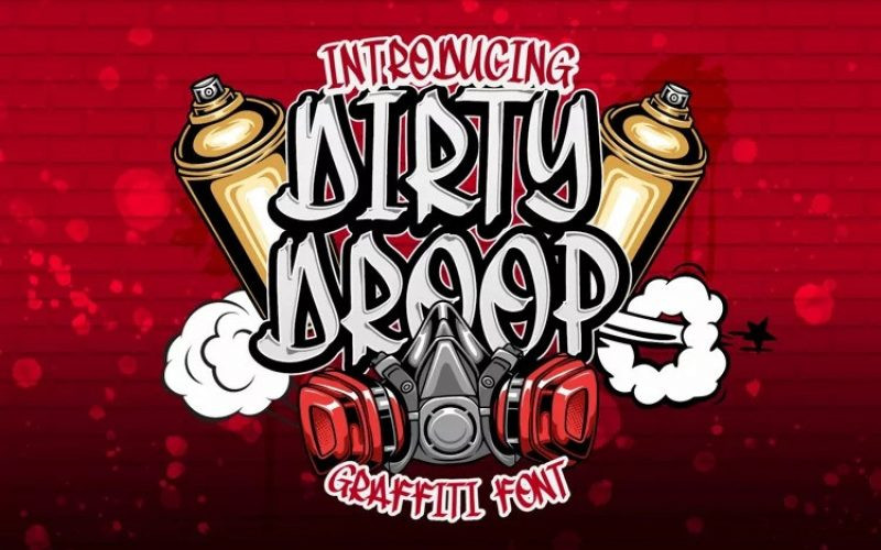 Dirty Droop Display Font