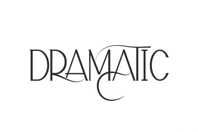 Dramatic Display Font