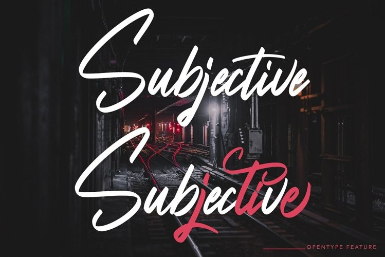 Subjective Script Font