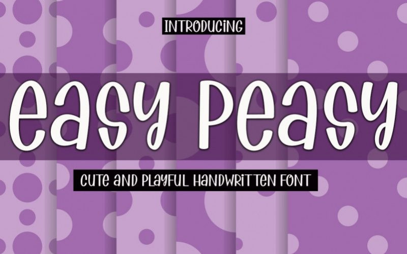 Easy Peasy Display Font