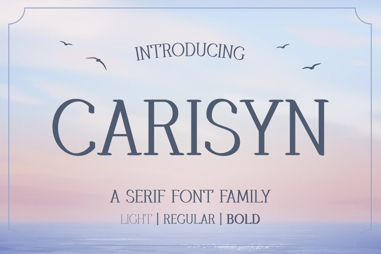 Carisyn Display Font