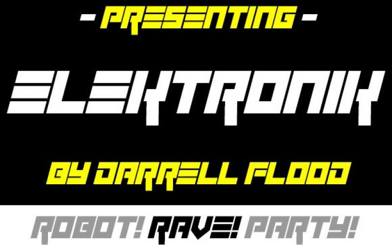 Elektronik Display Font